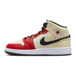 Air Jordan 1 Mid SS GS Dunk Contest Vaikams Sportbačiai Kreminiai Muslino Juodi DV7012-100 36.5