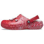 Crocs Classic Lined Clog &Scaron;ventinis žavesys - Raudoni Unisex sportbačiai Balti 207687-646 38-39