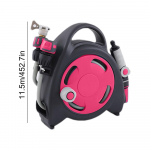 I&scaron;traukiama automatinė apvyniojimo ma&scaron;ina Sodo vandens žarnos ritės įrankis Automobilių plovimo žarnos ritės laistymui 38FT automobilių plovimo reikmenys geltona