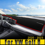 Automobilių priedai, skirti Volkswagen VW Golf 8 MK8 2022 2023 Prietaisų skydelio dangtis Venkite &scaron;viesių kilimėlių nuo saulės apsaugančių nuo UV spindulių kilimų A Red Side RHD