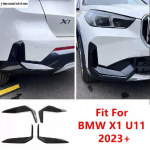 Automobilio priekinio ir galinio buferio apdailos grotelės Kampų apsaugos Dangtelio apdailos juostelė Juodi priedai I&scaron;orės komplektas BMW X1 U11 2024 2025