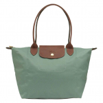 Longchamp Le Pliage Logotipo Dizaino Nailoninė Pirkinių Rankinė Vidutinio Dydžio Moteri&scaron;kos Rankinės Cerulean 2605089P99 Basic Set (Bag)