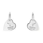Gucci prekių ženklas &Scaron;irdelės ra&scaron;tas Blizgūs 925 svarų sidabro auskarai Unisex auskarai 796302-J8400-8106 Dust Bag+Box (Random Color),F