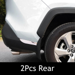 2/4 vnt Automobilių stiliaus nerūdijančio plieno priekinio galinio buferio apsaugos apdaila, skirta Toyota RAV4 RAV-4 XA50 2019 2020 automobilių priedams