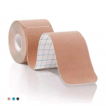 Elastinga sportinė kinezio juosta, atletinio atsistatymo lipdukai, fitneso bintai, kineziologiniai atraminiai padeliai, kelio sąnario apsauga 5mx5cm 2pcs smėlis