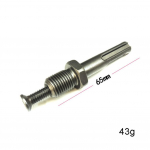 Pilkas gręžimo griebtuvo adapteris, apvalus SDS Plus kotas, 10 mm / 0,39\