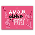 Les Tr&eacute;sors De Lily [A3644] - Magnet c&eacute;ramique 'Amour Gloire et Ros&eacute;' rose - 8x6 cm įvairiaspalvis