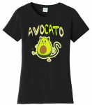 Juokingas Avokato Katė Avokadas Avogato Humoras Koledžo Mar&scaron;kinėliai Unisex Mar&scaron;kinėliai S