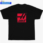 HAAS Automation Ma&scaron;inos Logotipas Tamsiai Mėlynas Baltas Unisex Mar&scaron;kinėlis S