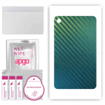 apgo Protective Skin Sticker for the back compatible with Amazon Fire 7 (2017), Wrap Film, Foil, Vinyl - Pattern Carbon Chameleon CAKA1