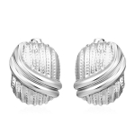 Fashion Trend Geometric Square Stripe Nerūdijančio plieno auskarai Moteri&scaron;ki Trend Premium 18K titano plieno auskarai