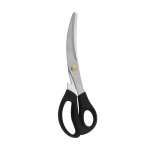 Bend Blade Virtuvinės žirklės Korėjieti&scaron;kas mėsos kepsnys i&scaron; nerūdijančio plieno Virtuvinės žirklės Baro įrankis Daugiafunkcinės buitinės žirklės L017 barbecue scissors steel nails (card insert) juoda