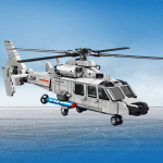 449 VNT. Z-9 Laivinis Sraigtasparnis Surinkimo Konstruktorius MOC Ginkluotas Orlaivis Naikintuvas Kariai Modelis Kaladėlės Vaikų Žaislai Berniukų Dovanos