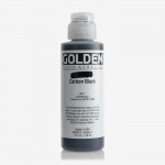 Peinture Acrylique - Golden - High Flow - 119ml - Noir Carbone - Id&eacute;ale pour l'illustration juoda