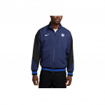 Nike Dri-Fit Inter Milan Futbolo Himno Retro Sportinė Striukė su Stovu, Laisva, Sugerianti Prakaitą, Universali, Ilgomis Rankovėmis Vyri&scaron;ka striukė Tamsiai Mėlyna FN9797-410 S