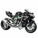 Didelis Dydis 1/9 Kawasaki H2R Imitacinis Pur&scaron;kiamas Motociklo Modelis Žaislas Imitacinis Lydinio Motociklo Modelis Berniukų Automobilių Kolekcija Rankų Darbo Dovana juoda
