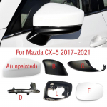 Skirta Mazda CX-5 CX5 2017 2018  &Scaron;oninio veidrodžio rėmelio apatinė bazės dangtelis Galinio vaizdo veidrodžio stiklas Posūkio signalo lemputė C left