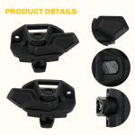 1 pora juodo/sidabro greito atleidimo fiksatorių rinkinys 715001707 715008044 715008045, skirtas Can-Am Outlander 650 1000 15-19 Ski-Doo gray