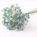 Dirbtinis netikras Gypsophila &scaron;ilko gėlių puok&scaron;tė namų dekoravimui vakarėlio dekoravimas mėlyna
