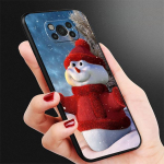 Juodas Tpu dėklo dangtelis, skirtas Samsung Galaxy M31 M12 M32 5g M22 M51 M33 M52 M23 M13 M30s M01 M53 M62 M11 Linksmų Kalėdų Sniego senelis Capa for Samsung M11