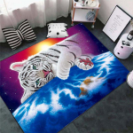 Madingas tigro ra&scaron;to kilimas ant grindų 3D gyvūnų spausdintas didelis kilimas svetainė, mink&scaron;tas vonios kilimėlis, sugeriantis neslystantis 40x120cm