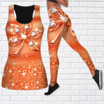 Crystal Leaf Print Jogos apranga moterims Madinga Treniruotės Antblauzdžiai Fitnesas Sportas Kasdieninės jogos kelnės 8XL
