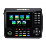 iBRAVEBOX V10 Finder Max HD palydovinės televizijos signalų ie&scaron;kiklis DVB-S/S2/S2X skaitmeninis delninis signalo matuoklis US Plug juoda