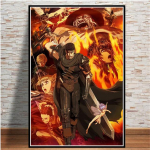 Japonijos anime plakatas Kentaro Miura i&scaron;protėjęs karys ir spausdintos sienos drobės tapyba 21cm&times;30cm NoFrame