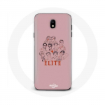 Coque pour Samsung Galaxy J3 2017 Elite Saison 5 Affiche personnages Fanart Logo