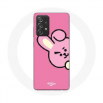 Coque pour Samsung Galaxy A52 BTS Bangtan Gar&ccedil;ons BT21 Cooky Fond Rose
