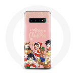 Coque pour Samsung Galaxy S10 Demon slayer merry christmas affiche Anime Manga