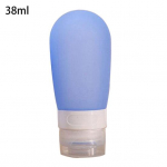 Skystas konteineris nepralaidus neslystantis silikoninis &scaron;ampūno pakavimo buteliukas namams 38ML mėlyna