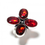 Mozambique Garnet Gemstone Handmade 925 Sterling Silver Jewelry Ring Size 9 w8a46