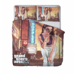 Kar&scaron;tas žaidimas GTA V patalynės komplektas Grand Theft Auto 5 ra&scaron;to antklodės užvalkalas pagalvės užvalkalas vienvietis dvigulis karalienės karali&scaron;kas animacinis patalynės patalynės užvalkalas 135x200cm