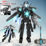 Skibidi tualetas 3.0 Titan Clockman statybinis blokas vaikams Titan Camerman garsiakalbis surinkimo plytos žaislai berniukams Dovanos Velykų žaislai