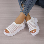 Storo pado kasdieniai sandalai vasarai, didelių dydžių moteri&scaron;ki batai, madingi ažūriniai sandalai su atvira nosimi, rafinuoti, dosnūs, eleganti&scaron;ki moteri&scaron;ki batai 35