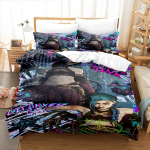 Arcane JinX Patalynės Komplektas 3D Anime Poliesterio Antklodės Užvalkalų Komplektai Dovana Draugams Karalienės Karaliaus Dydžio Patalynės Komplektai Žaidimas Arcane Patalynė Usqueen228x228cm