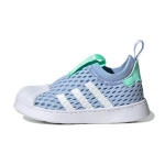Adidas Originals Superstar 360 2.0 žemi vaiki&scaron;ki riedlenčių bateliai Vaiki&scaron;ki sportbačiai Mėlyni Baltai FZ5604 31&frac12;