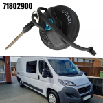 Kuro bako dangtelis su 2 raktais 71802900 FIAT DUCATO BOXER JUMPER