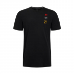 Under Armour Evol Laisvo kirpimo kvėpuojantis mar&scaron;kinėlis vyrams Vir&scaron;utiniai drabužiai Juoda Balta Campus-Auksinė 1390165-001 XL