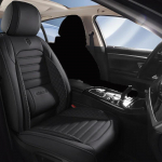 1 vnt. Universalaus dydžio PU odos automobilio sėdynės užvalkalas VW Golf Passat B5 B6 B7 B8 Touran Tiguan Toureg Touareg T-ROC Automobilio priedai