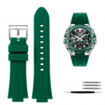 Klasikinis i&scaron;gaubtas silikoninis laikrodžio dirželis, skirtas Casio G-SHOCK Steel Heart GST-B400, vyri&scaron;kas sportinis vandeniui atsparus guminis dirželis, apyrankės priedai GST-B400