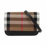 Burberry Klasikinis languotas Nuimamas reguliuojamas dirželis Atvartas Magnetinis užsegimas Grūdėtos odos Pečių Crossbody krep&scaron;ys Moteri&scaron;kas Juodas Basic Package (Box + Dust Bag) juoda