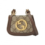 GUCCI Blondie GG Supreme Mini Pečių Krep&scaron;ys Smėlio Rudo Odos Auksinės Detalės Crossbody Krep&scaron;ys Moterims Kasdieniam Važiavimui Į Darbą Apsipirkinėjimui 698635-K9GSG-8358 Gift Set(Basic Set+Box+Shopping Bag)