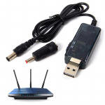 1 vnt. USB nuolatinės srovės 5 V į nuolatinės srovės 9 V arba 12 V stiprinimo modulio keitiklio įkroviklio laidas
