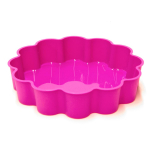 Les Tr&eacute;sors De Lily [A1759] - Moule silicone 'Part de Coeur' rose - 24x5 cm ry&scaron;kiai rožinė