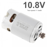 RS550 nuolatinės srovės varikliai 10,8 V / 12 V / 14,4 V / 16,8 V / 18 V / 21 V / 25 V gręžimo variklis su 9/11/12 dantų didelio sukimo momento pavarų dėže, skirta elektriniam gręžtuvui 10.8V 11T