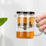 350 ml kar&scaron;čiui atsparus stiklinis arbatos puodas su arbatos virimo aparato rinkiniu Laisvos arbatos gėlių arbatos servizas Borosilikatinio stiklo vandens puodas 350ml