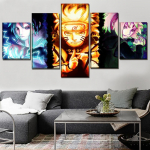 5 Panel Japan Anime Mordern Decoration Plakatai Wall Art Canvas HD Print Home Decor Paveikslai Moduliniai Svetainės Nuotraukos 40x60cm*2 40x80cm*2 40x100cm*1