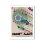 &bdquo;Rocket League&ldquo; žaidimo plakatų kambario dekoravimas vaizdo žaidimas Neoniniai automobilių atspaudai sienų menas &Scaron;iuolaikinis berniuko kambarys Svetainės namų dekoras Drobės tapyba 40X50cm No Frame
